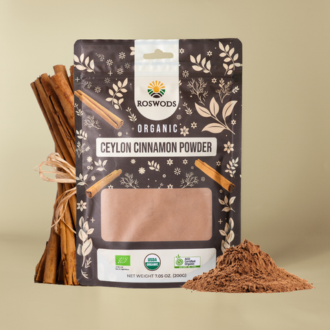 Australian Certified Organic Ceylon Cinnamon Powder - Fresh Ground, Sweet Aroma