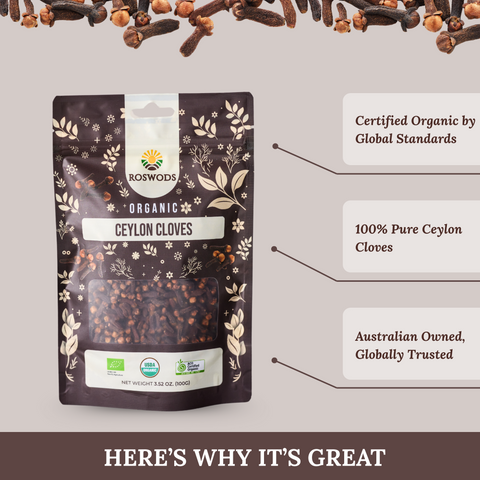 Australian Certified Organic Ceylon Cloves - Aromatic & Fresh