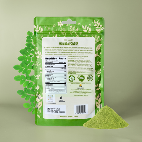 Australian Certified Organic Ceylon Moringa Powder – Superfood