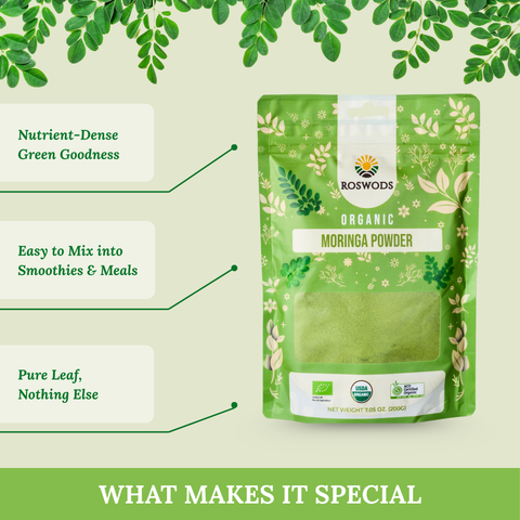 Australian Certified Organic Ceylon Moringa Powder – Superfood