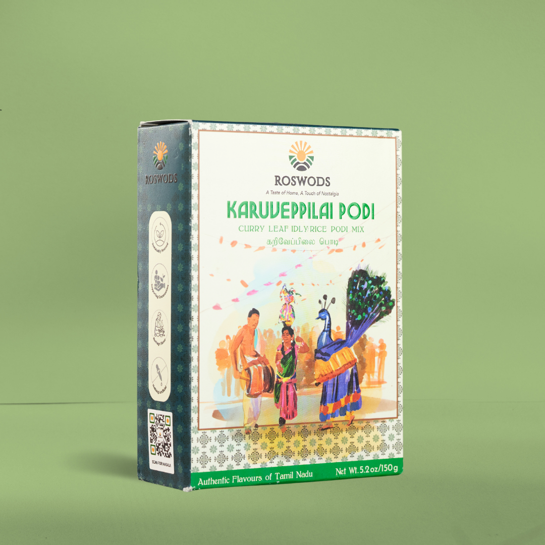 Spiced Curry Leaf Powder - Karuveppilai Podi - Idli rice Podi Mix