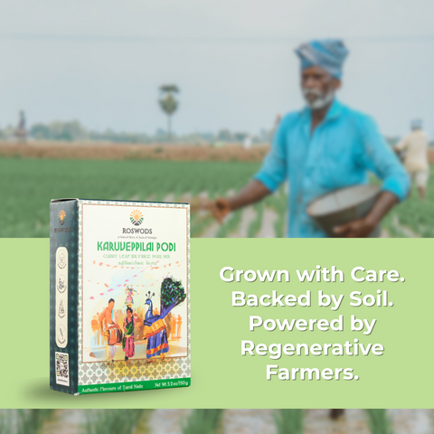 Spiced Curry Leaf Powder - Karuveppilai Podi - Idli rice Podi Mix